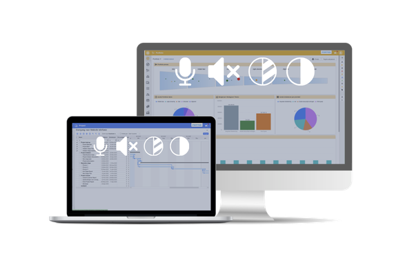 screens with accessibility settings accessibility settings on screen mockups