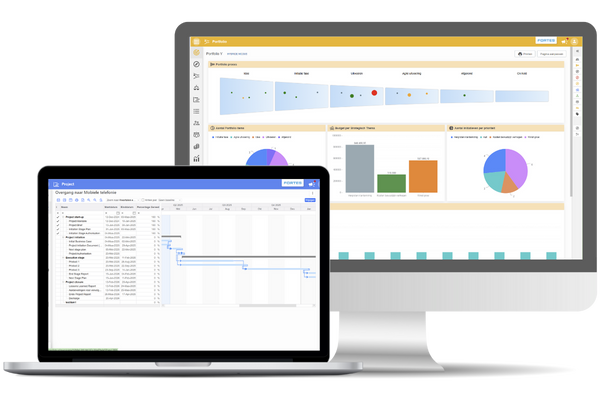 two screens mockup transparant